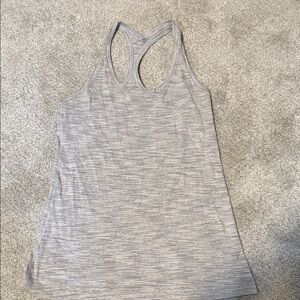 Lululemon Athletica Light Gray Racerback Tank Top